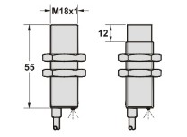 全金屬封裝接近傳感器M18尺寸圖